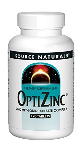 Source Naturals OptiZinc Zinc Methionine Sulfate Complex & Dietary Supplement* - 120 Tablets