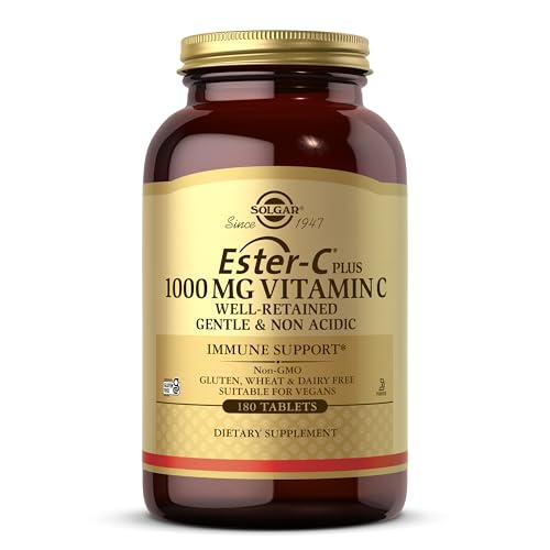 Solgar Ester-C Plus 1000 mg Vitamin C, 180 Tablets