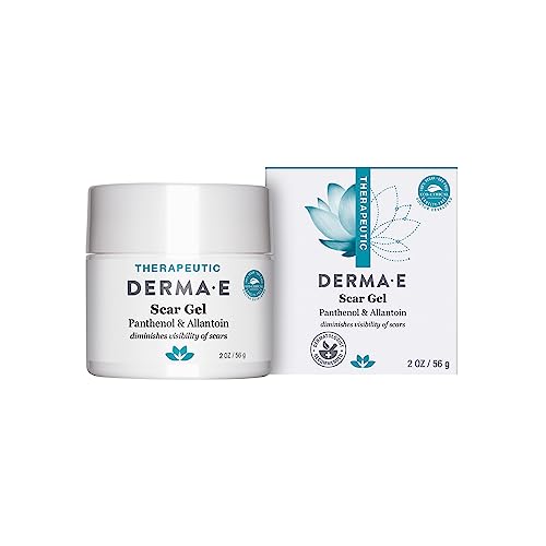 Derma E Scar Gel – Scar Treatment for Face – Hydrating Gel for Acne Scars, Burns & Stretch Marks with Panthenol & Allantoin, 2 oz