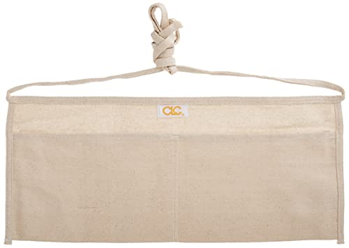 Clc Custom Leathercraft C6 Canvas Waist Apron Two Pocket, Unisex Adult, White
