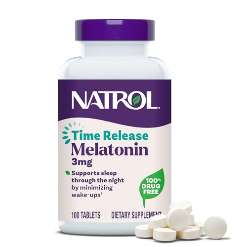 Natrol Melatonin Time Release, 3 mg, 100 Tablets