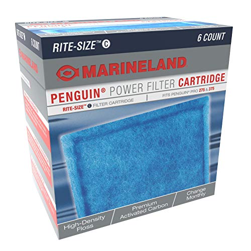 Marineland Penguin Bio-Wheel Replacement Power Filter Cartridges, for Aquarium Filtration, Rite-Size C, 6 CountRotary D