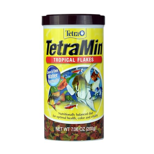 TetraMin Nutritionally Balanced Tropical Flake Food for Tropical Fish, 7.06 oz (pack of 1)