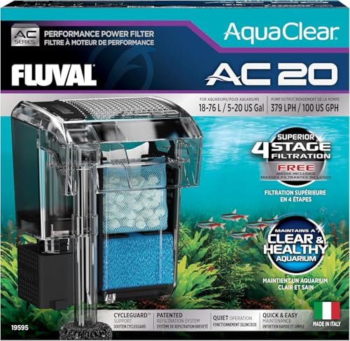 AquaClear 20 Power Filter for 5-20 Gallon Tanks
