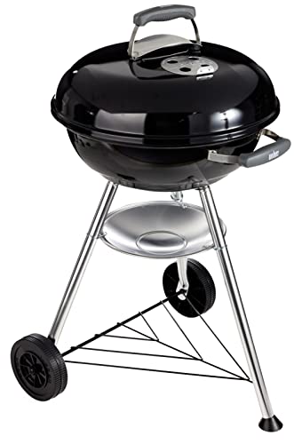 Weber Compact Kettle Charcoal Grill Barbecue, 47cm | BBQ Grill with Lid Cover,...