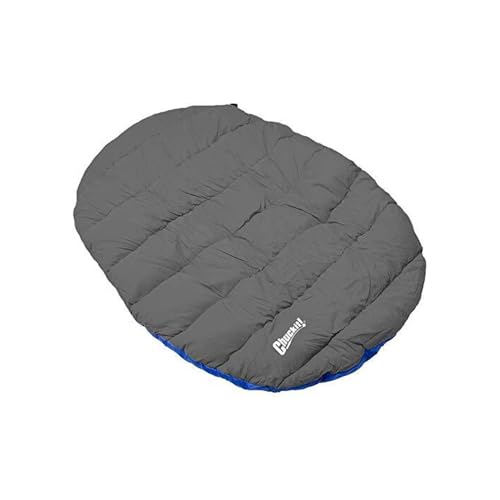 Chuckit Travel Dog Bed shown as a portable mat that rolls for car storage and visits