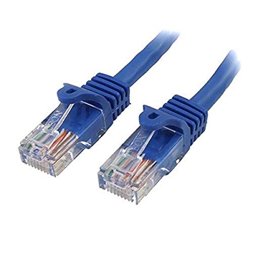 StarTech.com Cat5e Ethernet Cable10 ft - Blue - Patch Cable - Snagless Cat5e Cable - Network Cable - Ethernet Cord - Cat 5e Cable - 10ft
