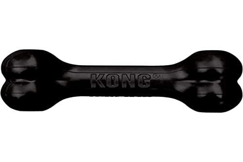 KONG Extreme Goodie Bone Durable Natural Rubber Chew Toy Black