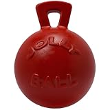 Jolly Pets Tug-n-Toss Heavy Duty Dog Toy Ball with Handle, 8