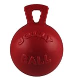 Jolly Pets Tug-n-Toss Heavy Duty Dog Toy Ball with Handle, 4.5