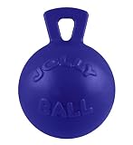 Jolly Pets Tug-n-Toss Heavy Duty Dog Toy Ball with Handle, 4.5