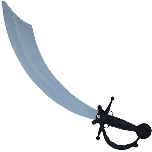 Multicolor Pirate Plastic Sword - 5.63" x 20.75" (1 Count) - Swashbuckling Adventure Toy For Kids - Durable & Lightweight - Perfect For Dress-Up, Party Favors & Gifts