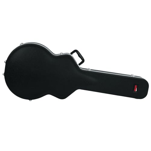 Gator Cases Deluxe ABS-Koffer für halbakustische Semi Hollow E-Gitarren ES-335 (GC-335), Schwarz