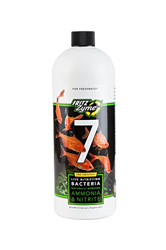 Fritz Aquatics FritzZyme 7 Live Nitrifying Bacteria Naturally Removes Amonia & Nitrite for Freshwater Fish (32-Ounce)