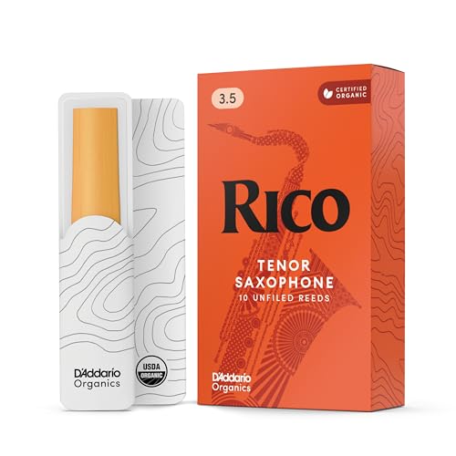 Rico Organic Tenorsaxophonblätter Stärke 3.5, 10er-Pack