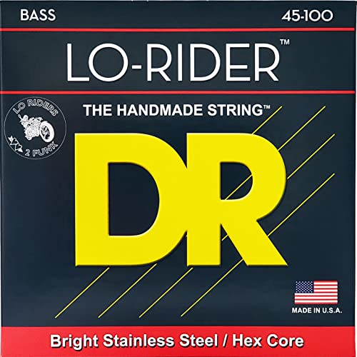 DR Strings Lo-Rider Stainless Steel Bass Medium - Lite