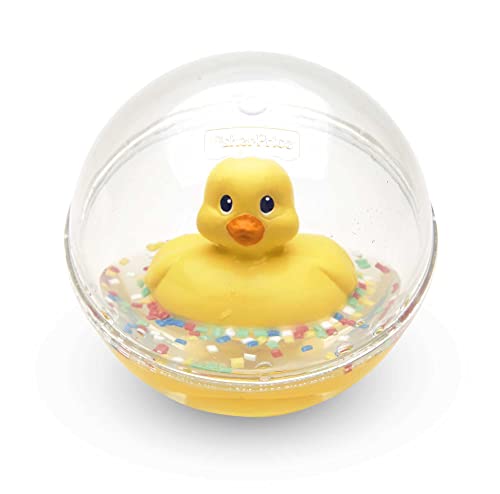 (-44%) Fisher-Price WaterMates Entchenball, Lustige Ente in Kugel mit Konfetti, Baby Spielzeug, Spielball, Badewannenspielzeug, ab 3 Monate, 75676