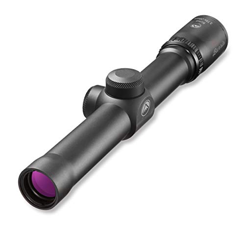 Burris Hunting Durable Compact Lightweight Finger-Adjustable Scout Riflescope 2.75x20mm with Heavy Plex Reticle, Matte Black