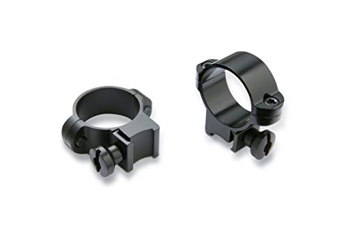 Burris RimFire/Airgun Rings, 1 in, 22 Ring Pair, Groved Receiv., Deluxe Steel, Med.,Mat. Bl.(420069)