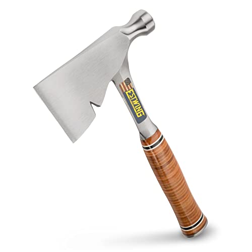 Estwing Leather Grip Carpenter's Hatchet Good-quality forged steel makes a reliably sharp hatchet