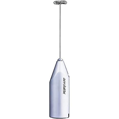 Aerolatte Steam-Free Milk Frother, Satin Finish, 18/8 Stainless Steel Whisk, Battery Powered