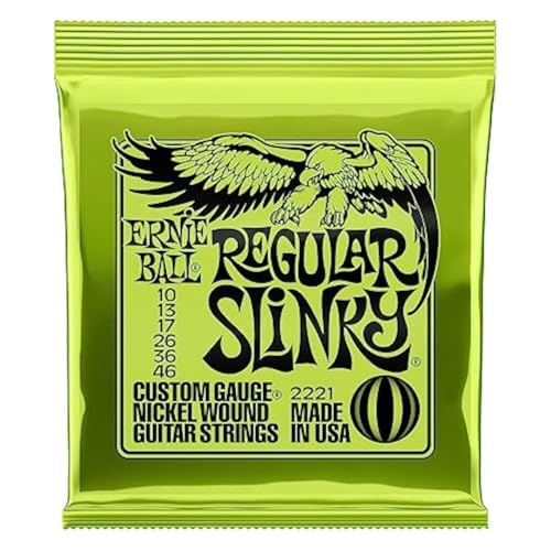 Ernie Ball Regular Slinky Nickel Wound Electric Guitar Strings 10-46