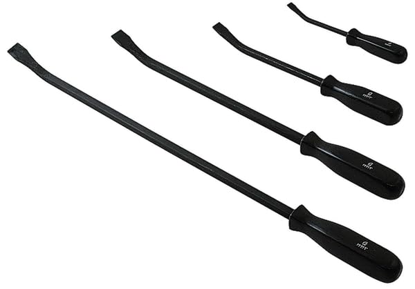 SUNEX TOOLS 9704 Pry Bar Set with Ergonomic Handles, 8" - 24", 4-Piece