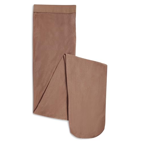 Danskin Women's Shimmery Footed Tights, Toast, D