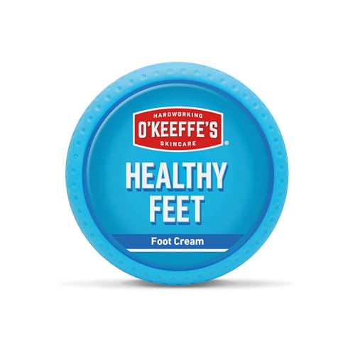 O'Keeffe's for Healthy Feet Foot Cream - 3.2 oz Jar (1 Pack) - Guaranteed Relief for Extremely Cracked, Dry Feet, Repairing Skincare, Instantly Boosts and Retains Moisture Levels