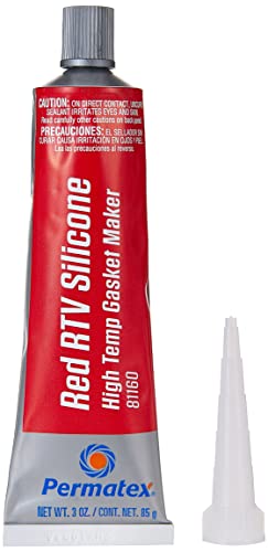 Permatex 81160 High-Temp Red RTV Silicone Gasket For Hotter Projects