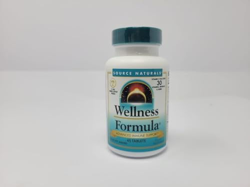 Source Naturals Wellness Formula Bio-Aligned Vitamins & Herbal Defense - Immune System Support Supplement & Immunity Booster - 45 Tablets