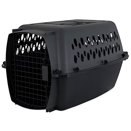 Petmate Pet Porter Dog Kennel 24&quot;, Dark Gray &amp; Black, for Pets...
