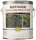 Rust-Oleum 7787402 Chain Link Fence Paint 1 Gallon Metallic Silver — product image