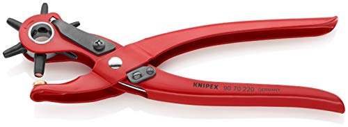 (-25%) KNIPEX Revolverlochzange rot pulverbeschichtet 220 mm, 90 70 220 EAN