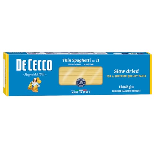 De Cecco Pasta, Pasta Spaghetti Thin No.11, 16 Ounce