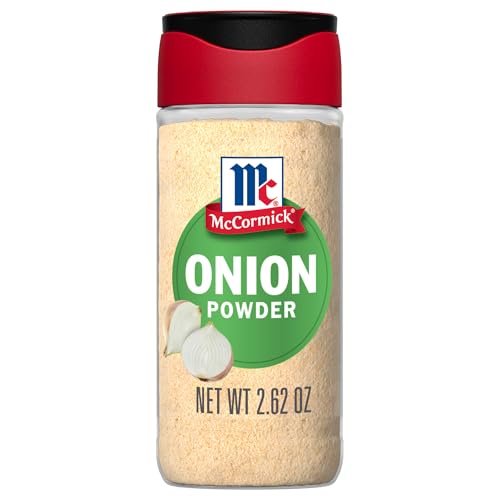 McCormick Onion Powder, Non GMO, Made with Fresh, Whole, Onions, For Bringing Consistent Onion Flavor to Meals & Recipes, 2.62 oz