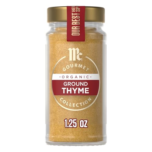 McCormick Gourmet Organic Ground Thyme, 1.25 Oz