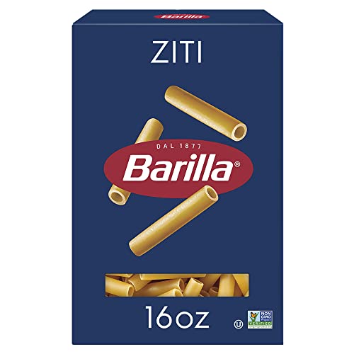 Barilla Ziti Pasta, 16 oz. Box - Non-GMO Pasta Made with Durum Wheat Semolina - Kosher Certified Pasta