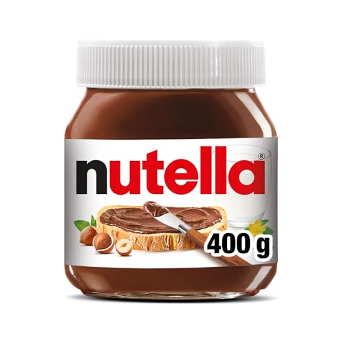 Nutella Creamy Chocolate Hazelnut Spread with Cocoa, Sweet topping for breakfast and desserts, 13 oz