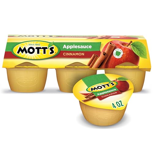 Mott's Cinnamon Applesauce, 4 oz cups, 6 count