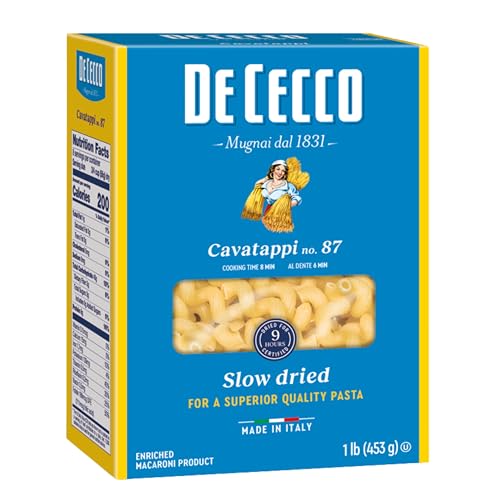 De Cecco Pasta, Cavatappi No.87, 16 oz, 1 pound (pack of 1) (19805)