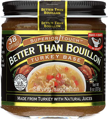 Better Than Bouillon Premium Turkey Base, Made with Roasted Turkey, 38 Servings Per Jar (8 Ounce (Pack of 1))