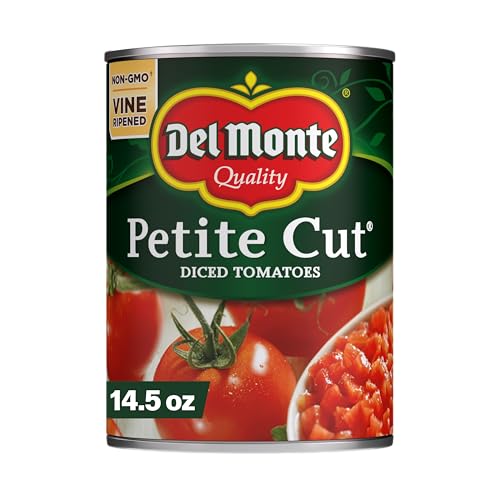 Del Monte Petite Cut Diced Tomatoes, 14.5 oz. Can - The Perfect Base for Delectable Sauces and Hearty Soups