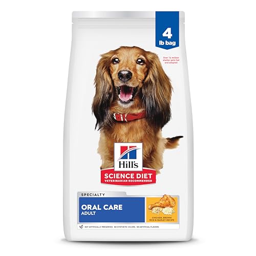 Hill's Science Diet Adult Oral Care It Gets Results If your dog is swallowing their dental-health