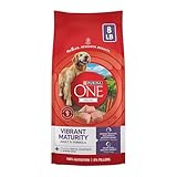 Purina ONE High Protein Dry Senior Dog Food Plus Vibrant Maturity Adult 7 Plus Formula - 8 lb. Bag
