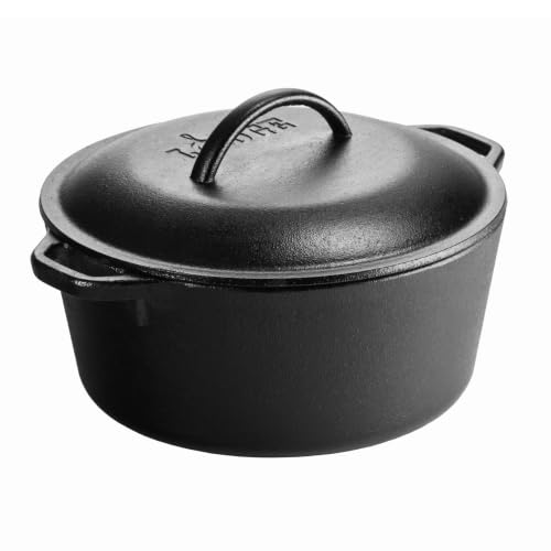 Lodge Cast Iron Dutch Oven, 5 Quart