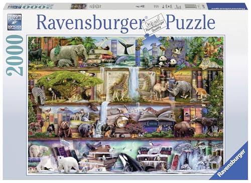 Ravensburger - Big Animal World - 2000 Piece Jigsaw Puzzle - Exciting View of The World's Apex Animals - Beautiful Imagery - Frameable - Premium Quality - Ideal Gift - Puzzles for Adults