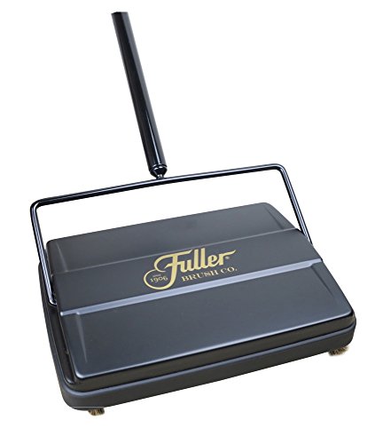 Fuller Brush 17027 Electrostatic Carpet & Floor Sweeper - 9" Cleaning Path - Lightweight - Ideal for Crumby Messes - Works On Carpets & Hard Floor Surfaces - Black