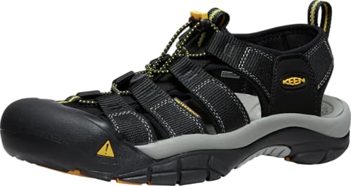 KEEN Men's Newport H2 Closed Toe Water Sandals, Black, 11 US