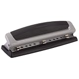 3-Hole Punch, 10-Sheet Capacity, Adjustable - Image 1